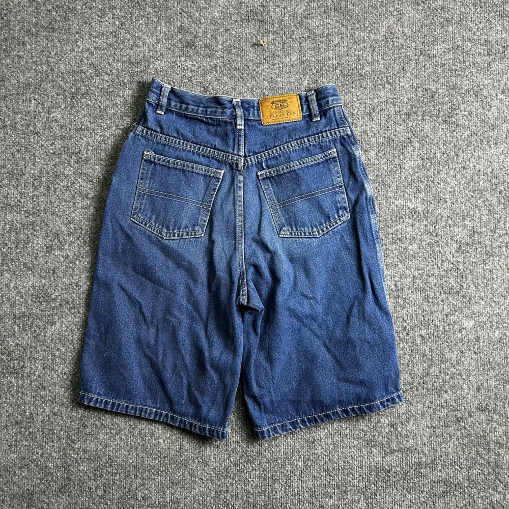 Route 66 Denim Shorts Womens Size 14 Blue High Waisted Cotton Relaxed Casual